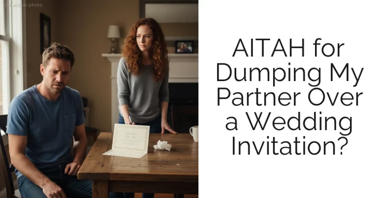 AITAH for Dumping My Partner Over a Wedding Invitation?