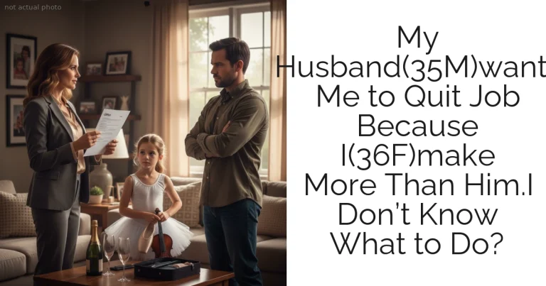 My Husband(35M)wants Me to Quit Job Because I(36F)make More Than Him.I Don’t Know What to Do?