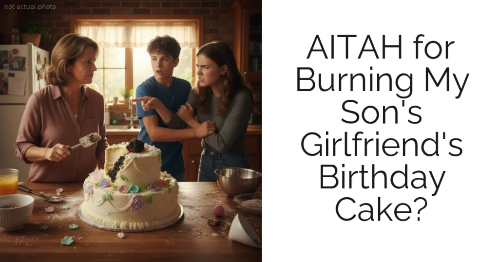 AITAH for Burning My Son's Girlfriend's Birthday Cake?