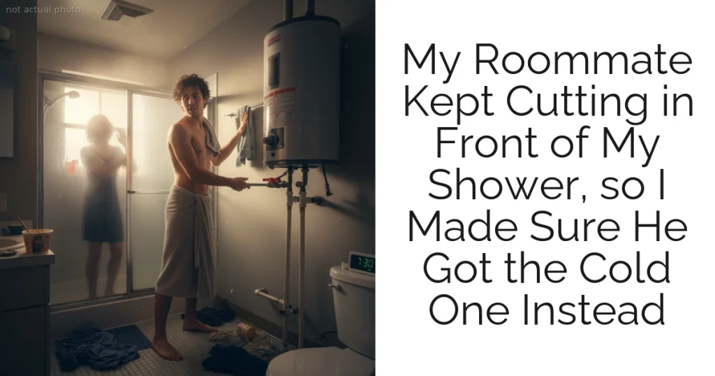 My Roommate Kept Cutting in Front of My Shower, so I Made Sure He Got the Cold One Instead