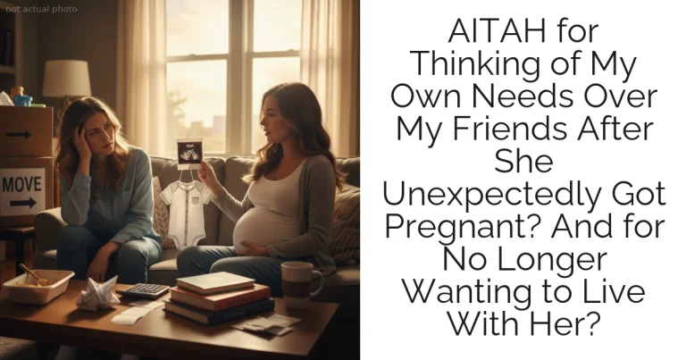 AITAH for Thinking of My Own Needs Over My Friends After She Unexpectedly Got Pregnant? And for No Longer Wanting to Live With Her?