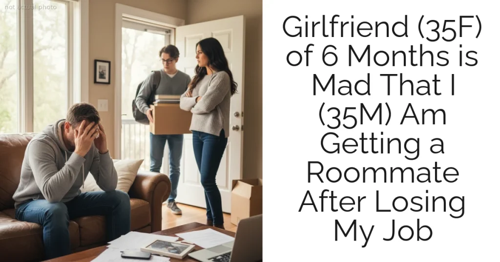 Girlfriend (35F) of 6 Months is Mad That I (35M) Am Getting a Roommate After Losing My Job