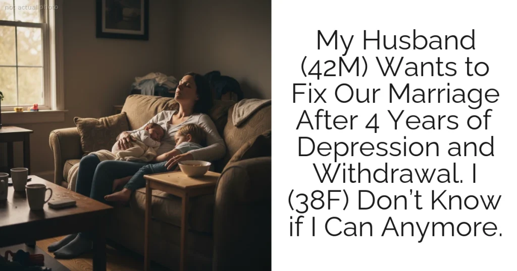 My Husband (42M) Wants to Fix Our Marriage After 4 Years of Depression and Withdrawal. I (38F) Don’t Know if I Can Anymore.