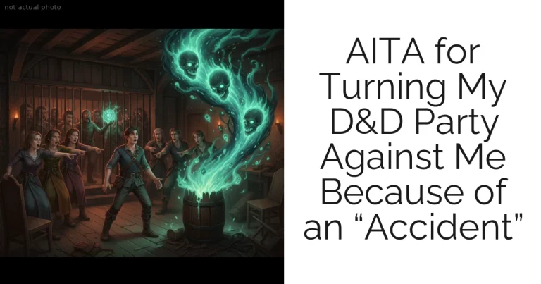 AITA for Turning My D&D Party Against Me Because of an “Accident”