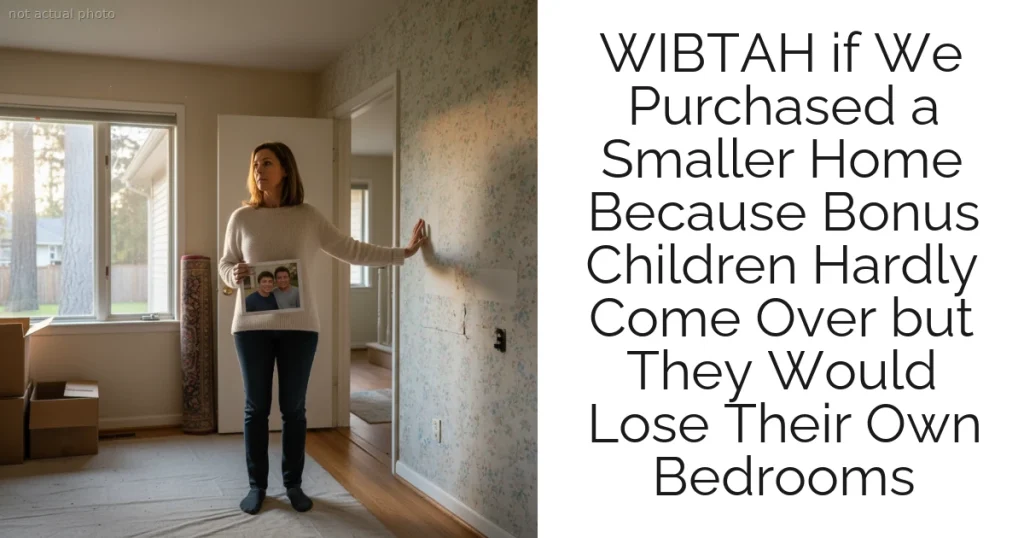WIBTAH if We Purchased a Smaller Home Because Bonus Children Hardly Come Over but They Would Lose Their Own Bedrooms