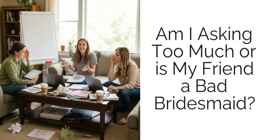Am I Asking Too Much or is My Friend a Bad Bridesmaid?