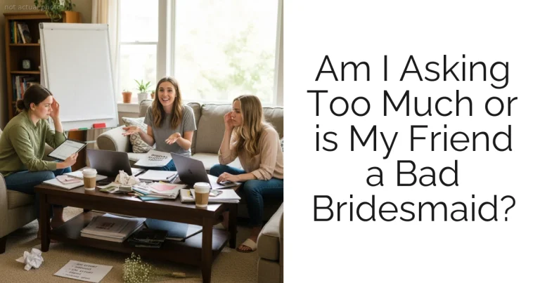 Am I Asking Too Much or is My Friend a Bad Bridesmaid?