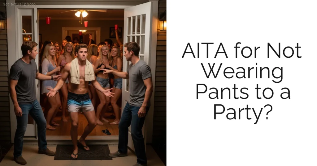 AITA for Not Wearing Pants to a Party?
