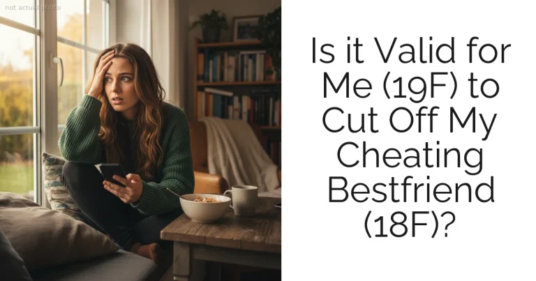 Is it Valid for Me (19F) to Cut Off My Cheating Bestfriend (18F)?