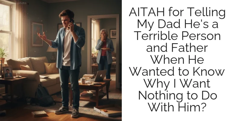 AITAH for Telling My Dad He's a Terrible Person and Father When He Wanted to Know Why I Want Nothing to Do With Him?