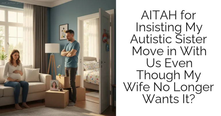 AITAH for Insisting My Autistic Sister Move in With Us Even Though My Wife No Longer Wants It?