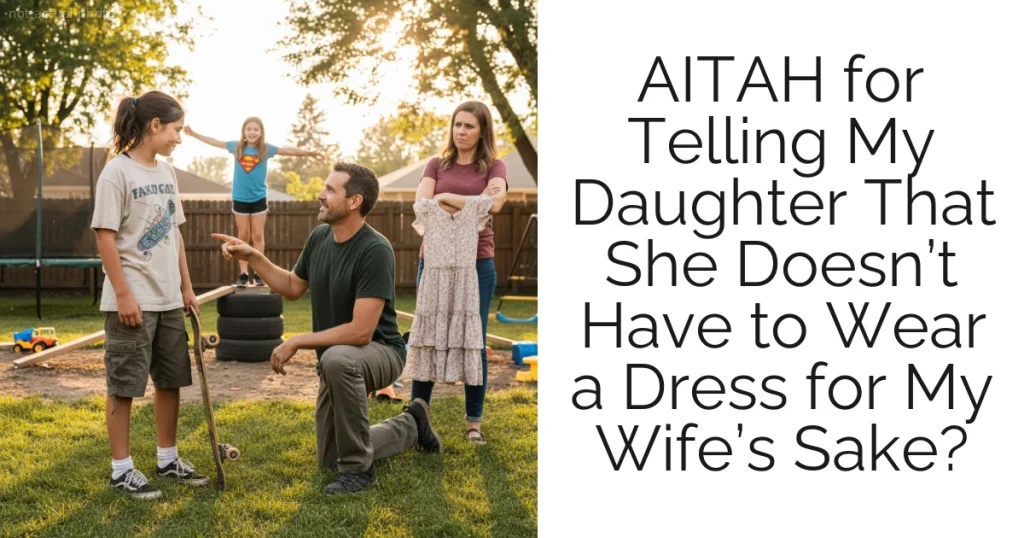 AITAH for Telling My Daughter That She Doesn’t Have to Wear a Dress for My Wife’s Sake?