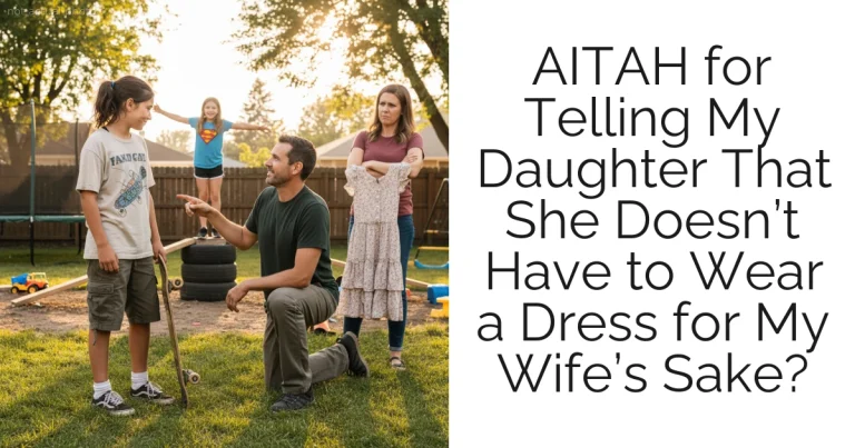 AITAH for Telling My Daughter That She Doesn’t Have to Wear a Dress for My Wife’s Sake?