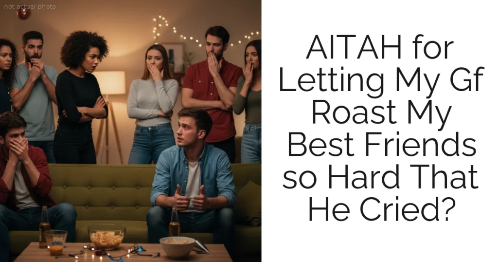 AITAH for Letting My Gf Roast My Best Friends so Hard That He Cried?