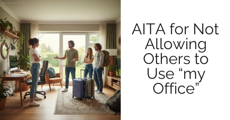 AITA for Not Allowing Others to Use “my Office”