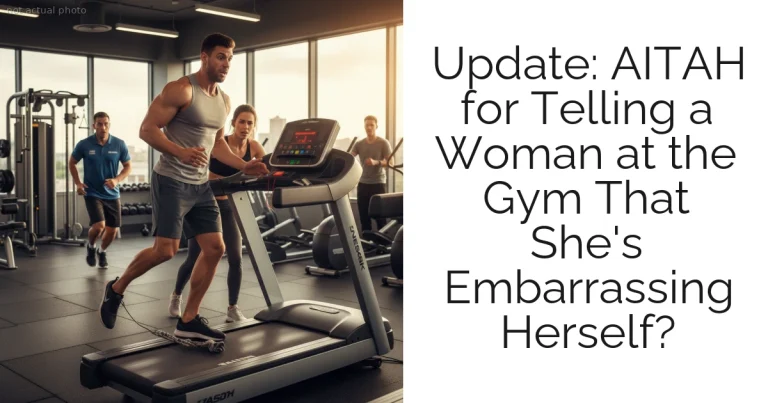 Update: AITAH for Telling a Woman at the Gym That She's Embarrassing Herself?