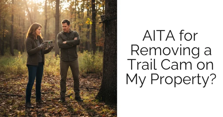 AITA for Removing a Trail Cam on My Property?