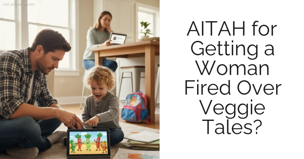 AITAH for Getting a Woman Fired Over Veggie Tales?