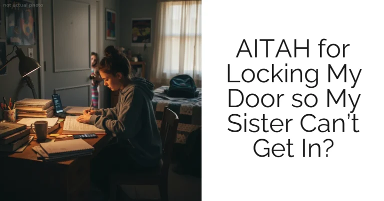 AITAH for Locking My Door so My Sister Can’t Get In?