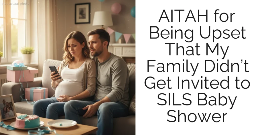 AITAH for Being Upset That My Family Didn’t Get Invited to SILS Baby Shower