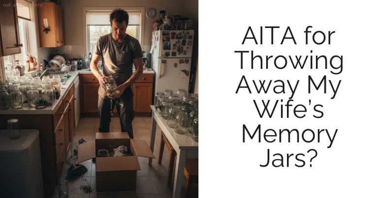 AITA for Throwing Away My Wife’s Memory Jars?