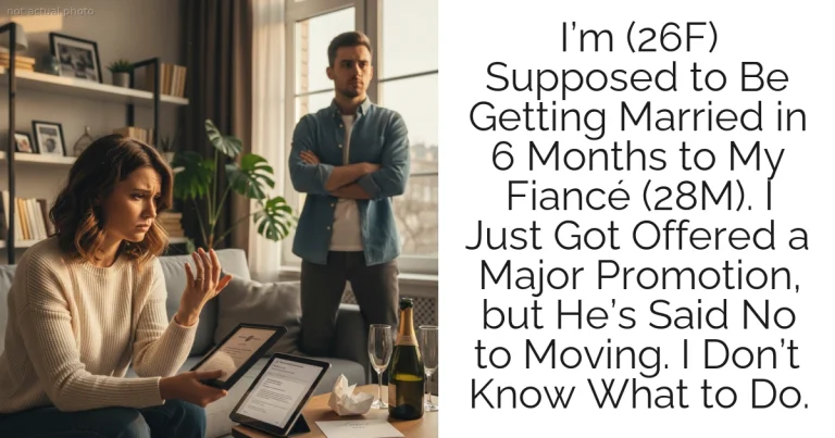 I’m (26F) Supposed to Be Getting Married in 6 Months to My Fiancé (28M). I Just Got Offered a Major Promotion, but He’s Said No to Moving. I Don’t Know What to Do.