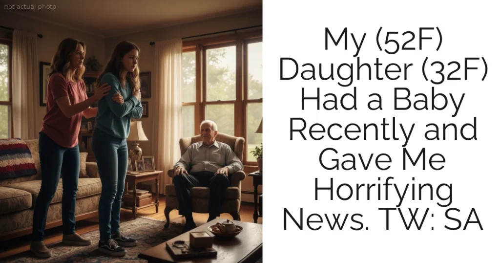 My (52F) Daughter (32F) Had a Baby Recently and Gave Me Horrifying News. TW: SA