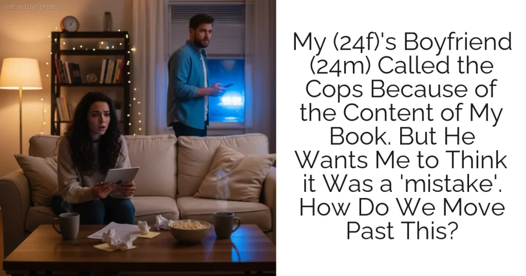 My (24f)'s Boyfriend (24m) Called the Cops Because of the Content of My Book. But He Wants Me to Think it Was a 'mistake'. How Do We Move Past This?