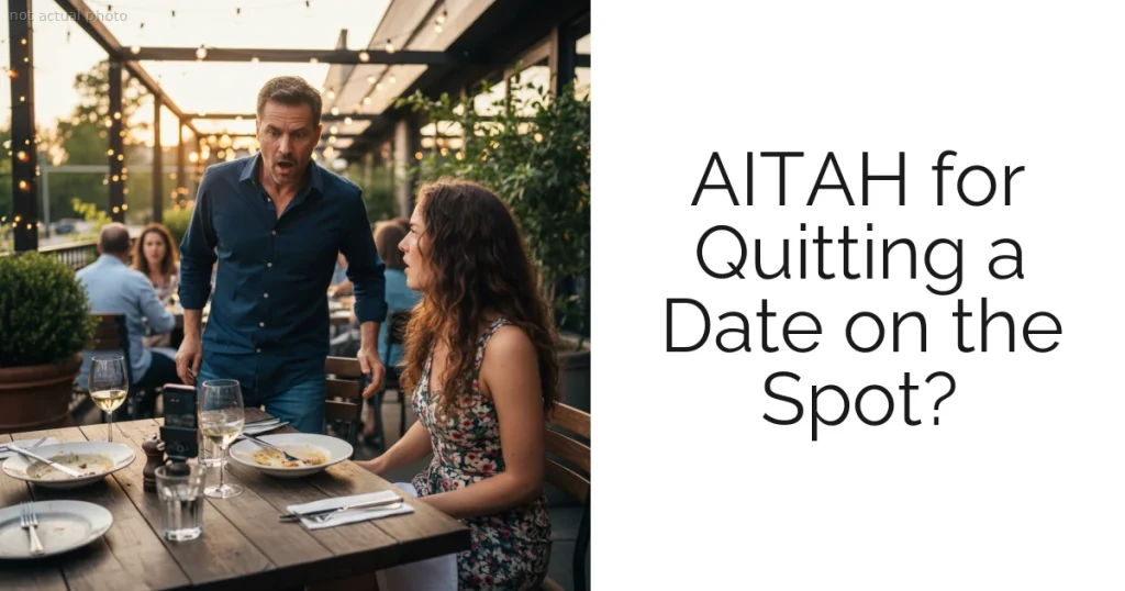 AITAH for Quitting a Date on the Spot?