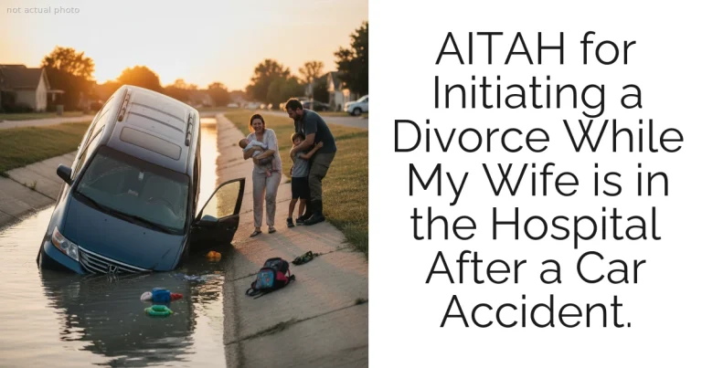 AITAH for Initiating a Divorce While My Wife is in the Hospital After a Car Accident.