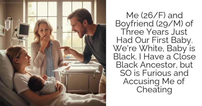Me (26/F) and Boyfriend (29/M) of Three Years Just Had Our First Baby. We're White, Baby is Black. I Have a Close Black Ancestor, but SO is Furious and Accusing Me of Cheating
