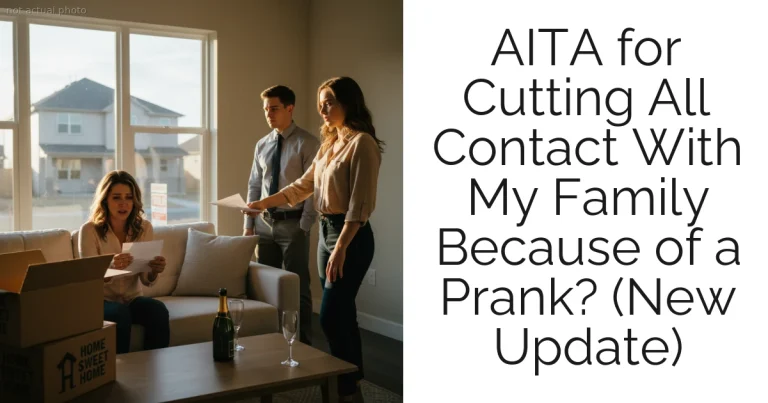 AITA for Cutting All Contact With My Family Because of a Prank? (New Update)