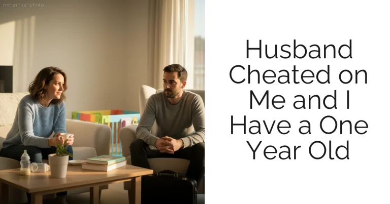 Husband Cheated on Me and I Have a One Year Old