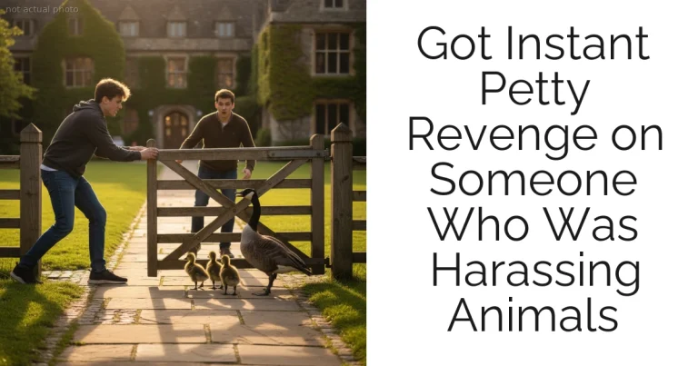 Got Instant Petty Revenge on Someone Who Was Harassing Animals