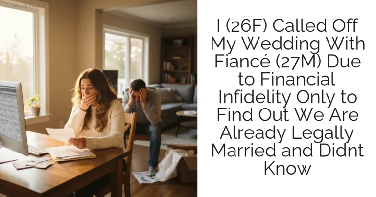 I (26F) Called Off My Wedding With Fiancé (27M) Due to Financial Infidelity Only to Find Out We Are Already Legally Married and Didnt Know