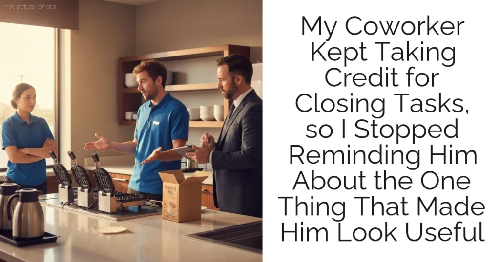 My Coworker Kept Taking Credit for Closing Tasks, so I Stopped Reminding Him About the One Thing That Made Him Look Useful