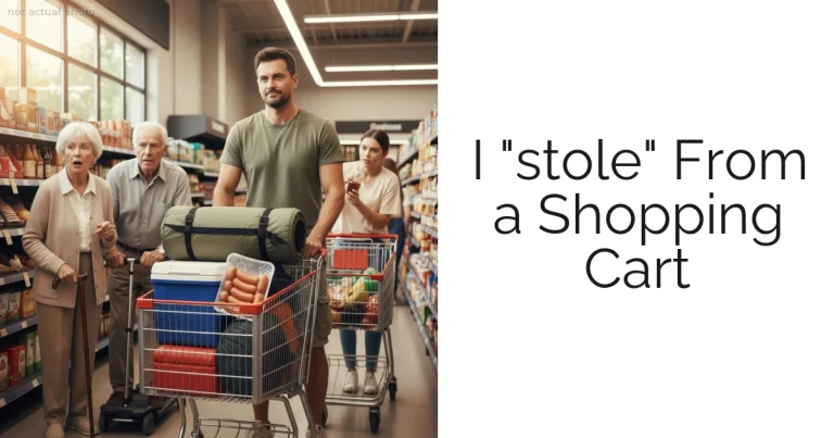 I "stole" From a Shopping Cart