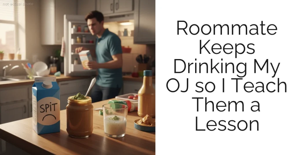 Roommate Keeps Drinking My OJ so I Teach Them a Lesson