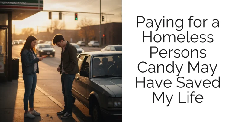 Paying for a Homeless Persons Candy May Have Saved My Life