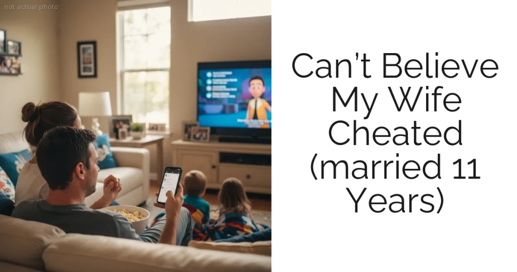 Can’t Believe My Wife Cheated (married 11 Years)