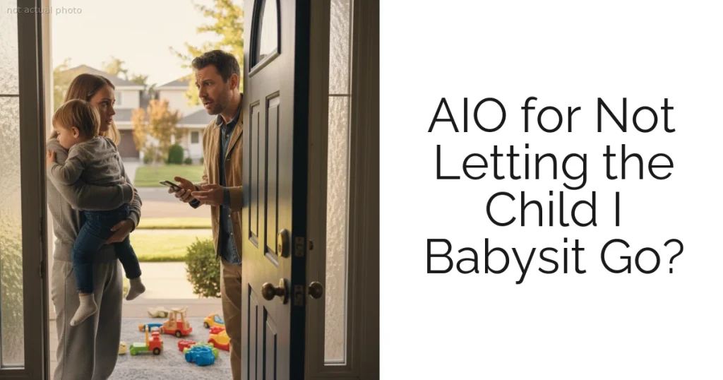 AIO for Not Letting the Child I Babysit Go?