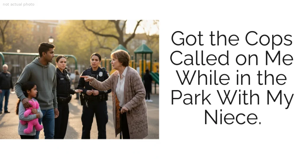 Got the Cops Called on Me While in the Park With My Niece.