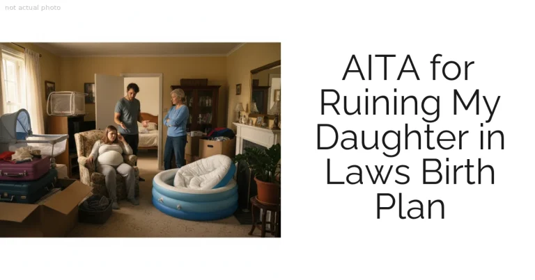 AITA for Ruining My Daughter in Laws Birth Plan
