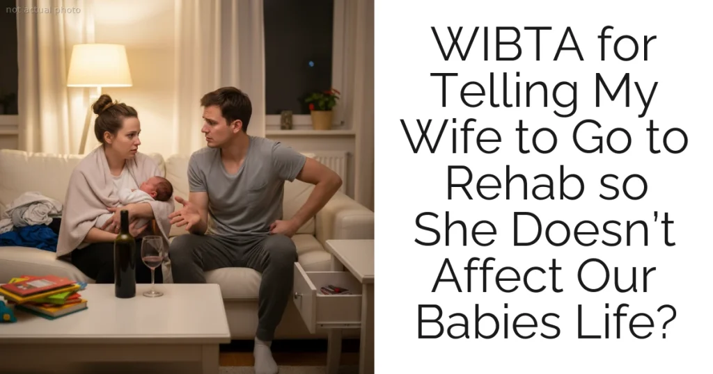 WIBTA for Telling My Wife to Go to Rehab so She Doesn’t Affect Our Babies Life?
