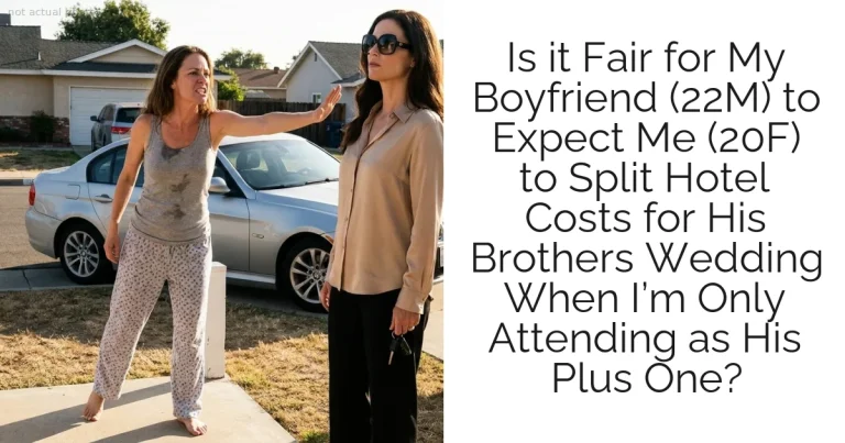 Is it Fair for My Boyfriend (22M) to Expect Me (20F) to Split Hotel Costs for His Brothers Wedding When I’m Only Attending as His Plus One?