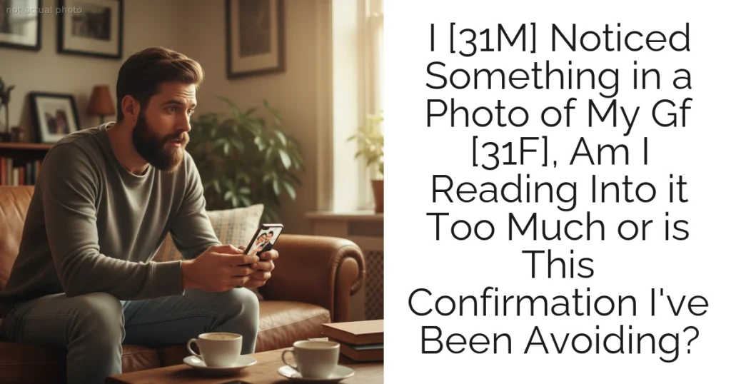 I [31M] Noticed Something in a Photo of My Gf [31F], Am I Reading Into it Too Much or is This Confirmation I've Been Avoiding?