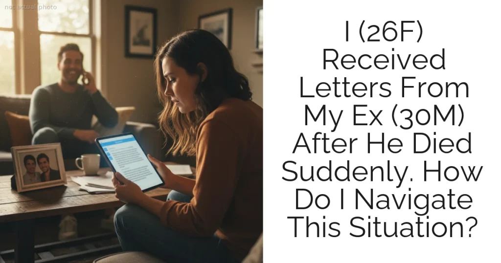 I (26F) Received Letters From My Ex (30M) After He Died Suddenly. How Do I Navigate This Situation?
