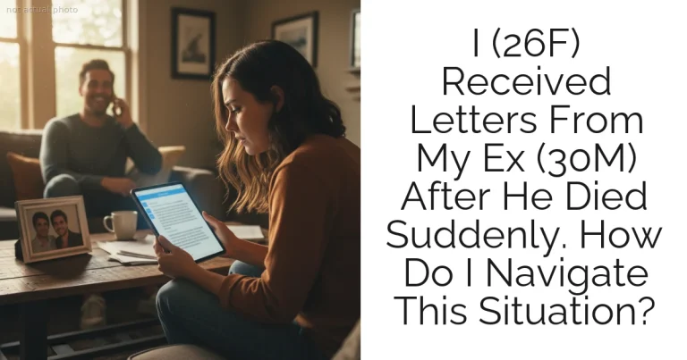 I (26F) Received Letters From My Ex (30M) After He Died Suddenly. How Do I Navigate This Situation?