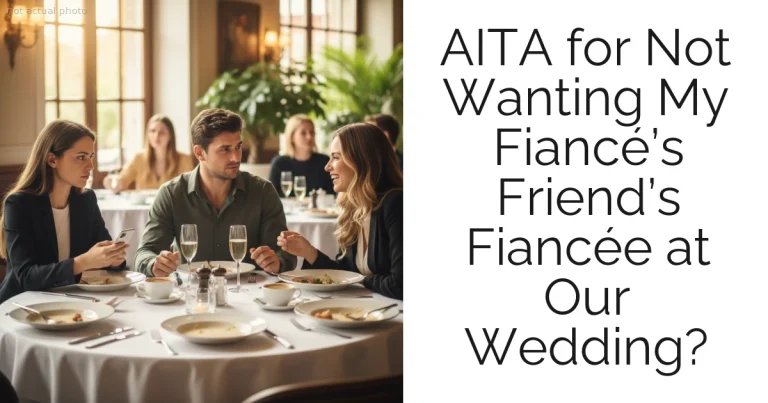 AITA for Not Wanting My Fiancé’s Friend’s Fiancée at Our Wedding?