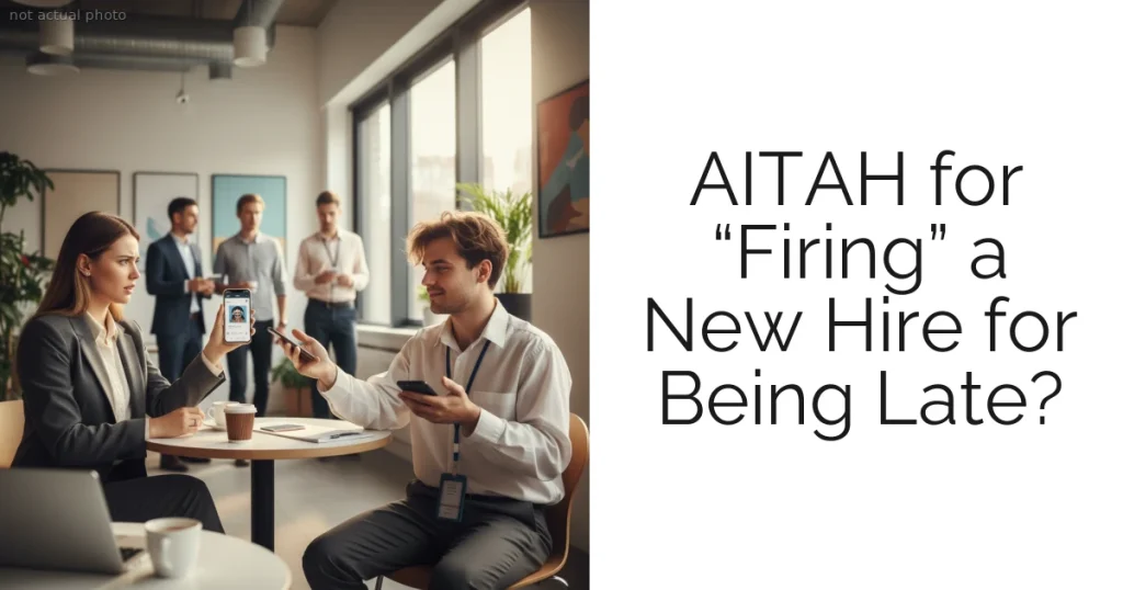 AITAH for “Firing” a New Hire for Being Late?